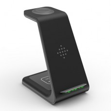 Зарядное устройство для T3 3 IN1 (iPhone, iWatch, AirPods) 15W FAST ORIGINAL Чёрный