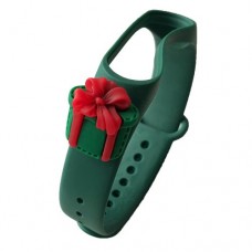 Ремешок для Xiaomi Mi Band 3/4 NEW YEAR Green Gift