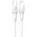 Кабель XO NBQ239A Zeus Series High Elastic Type-C to Lightning - 27W - 1m белый (6976047)
