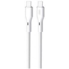 Кабель XO NBQ231B Rock Series Type-C to Type-C - 60W - 1m белый (6976052)