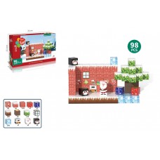 Конструктор My World Магнитные блоки 2.0 см Рождество, 98 элементов (7120491)