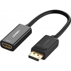Адаптер Ugreen MM137 DisplayPort to HDMI Female Converter 1080P Чорний (40362)