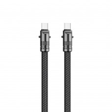 Шнурок на руку + держатель с кабелем XO NB-Q289B Bullet Type-C to Type-C 60W 30cm черный