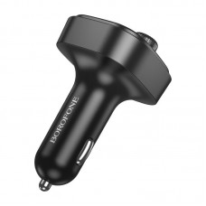 АЗП з FM-модулятором BOROFONE BC59 Heroic car BT FM transmitter чорний