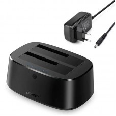 Док-станция адаптер для 2 жестких дисков Ugreen CM198 USB 3.0 to SATA Dual-Bay Hard Drive Duplicator - Cloner (UGR-50857)