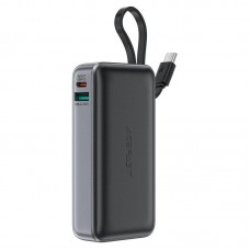 Зовнішній акумулятор ACEFAST M7 PD30W power bank with cable 10000mAh, чорний