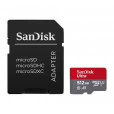 Карта пам'яті microSDXC (UHS-1) SanDisk Ultra 512Gb class 10 A1 (150Mb/s) (adapter SD)