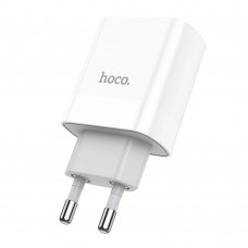 Мережевий зарядний пристрій HOCO C80A Rapido PD20W+QC3.0 charger(EU) білий