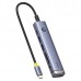 USB-хаб Baseus UltraJoy Series 7-Port HUB AIR Space сірий (Type-C to HDMI4K@60Hz*1+USB3.0*2+PD*1+SD/TF3.0*1+3.5mm*1)