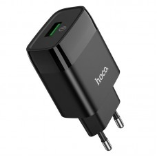 Мережевий зарядний пристрій HOCO C72Q Glorious single port QC3.0 charger 18W чорний