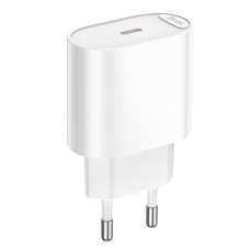 Мережевий зарядний пристрій HOCO C109A(PD20W) Fighter single port PD20W charger білий