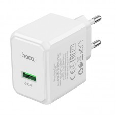 Мережевий зарядний пристрій HOCO CS12A Ocean single port QC3.0 charger білий