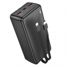 Зовнішній акумулятор BOROFONE BJ57B Graceful 22.5W+PD20W fully compatible power bank with cable(30000mAh) чорний