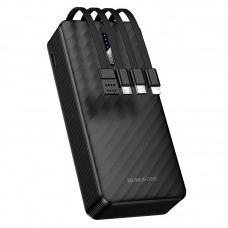 Зовнішній акумулятор BOROFONE BJ84A Smooth power bank with four cables(20000mAh) чорний