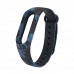 Ремінець для Xiaomi Mi Band 3/4 Камуфляжний чорний-синій