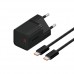 Мережевий зарядний пристрій Baseus GaN5 Fast Charger(mini) 1C 30W EU Cable Type-C to Type-C 1m чорний P10110902113-00