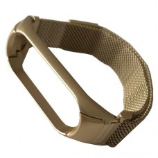 Ремінець для Xiaomi Mi Band 3/4/5/6 Milanese Loop Old золотий
