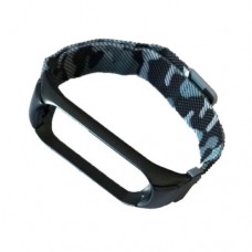 Ремінець для Xiaomi Mi Band 3/4/5/6 Milanese Loop Камуфляжний сірий