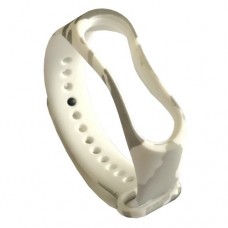 Ремінець для Xiaomi Mi Band 5/6/7 Камуфляжний білий-сірий