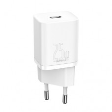 Мережевий зарядний пристрій Baseus Super Si Quick Charger 1C 25W EU білий CCSP020102