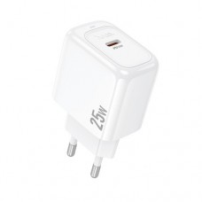 Мережевий зарядний пристрій HOCO CS53A Surplus single port PD25W charger білий