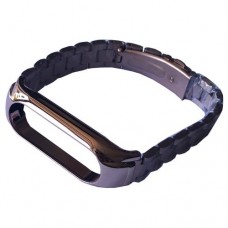 Ремінець для Xiaomi Mi Band 3/4/5/6 3-BEAD METAL BAND рожевий золотий