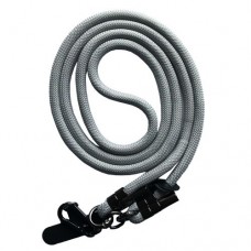 Шнурок LONG (150см) 8mm з карабіном + тримач для чохлів (універсальний) сірий