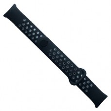 Ремінець для Xiaomi Mi Band 8/9/10 Sport чорно-сірий