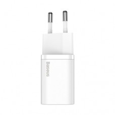 Мережевий зарядний пристрій Baseus Super Si Quick Charger 1C 20W EU білий CCSUP-B02