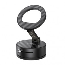 Автотримач XO C188 metal magsafe vacuum chuck manual latch magnetic holder (rotatable) Чорний