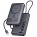 Універсальна мобільна батарея Hoco Q44 Origen dual PD20W magnetic power bank with cable dark 10 000mAh metal сірий