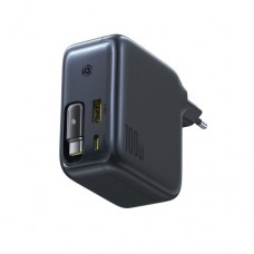 Мережевий зарядний пристрій Baseus EnerCore CJ11 Fast Charger with Retractable Cable 2C+U 100W чорний E0120M00