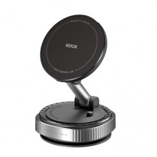 Автотримач ROCK QS6 Vacuum Suction Cup Magnetic Phone Holder чорний