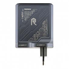 Зарядное устройство - блок питания Remax RP-U106 140W (3 выхода 1 USB+2Type-C) черный