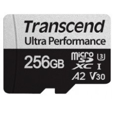 Карта пам'яті Transcend microSD 256GB C10 UHS-I U3 A2 R160/W125MB/s + SD
