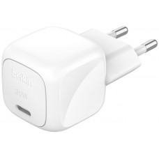 Мережевий зарядний пристрій Belkin BoostCharge Compact 30W Білий (WCA008KQWH)