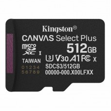 Карта памяти Kingston Canvas Select Plus Gen3 microSDXC 512GB C10 A1 (SDCS3/512GB)