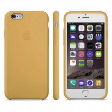 Чехол панель Apple iPhone 6S/6 Leather Case Gold