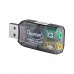 Контроллер USB внешняя звуковая карта Atcom 5.1 канальная 3D звук