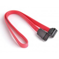 Кабель интерфейсный SATA 0.45м, загнутый без защелки, красный