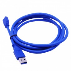 Кабель Usb 3.0 AM to Micro-B blue 0.8m