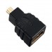 Переходник 2E micro-Hdmi папа тип Д - Hdmi мама тип А