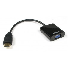 Конвертер Hdmi папа на Vga мама 30 см с аудио