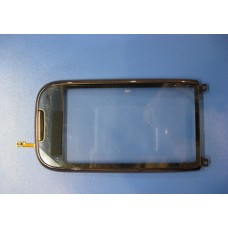 Сенсорное стекло для Nokia C7-00 чёрный с коричневой рамкой копия ааА
