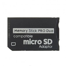 Переходник для карт памяти c microSD на MS pro Duo 1-карточный
