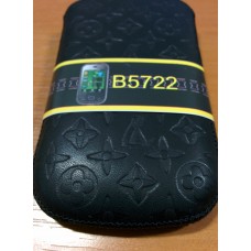 Чехол-карман Вертикальный Art для Samsung B5722 Черный