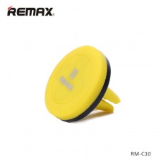 Держатель в автомобиль Remax RM-C10 Yellow Magnetic на вентеляционную решетку