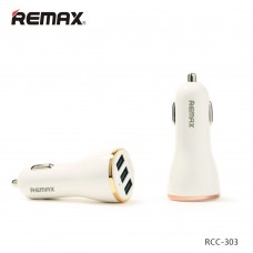 Автозарядное Remax Dolphin на 3 Usb 3.4A белое RCC-303