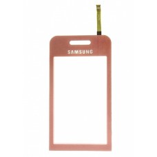Сенсорная панель для Samsung S5230 Star розовая со скотчем Н/С