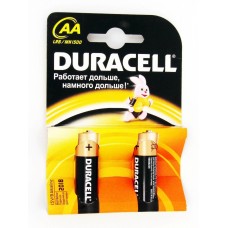 Батарейка Duracell LR06 пальчиковая AA - упаковка из 2штук